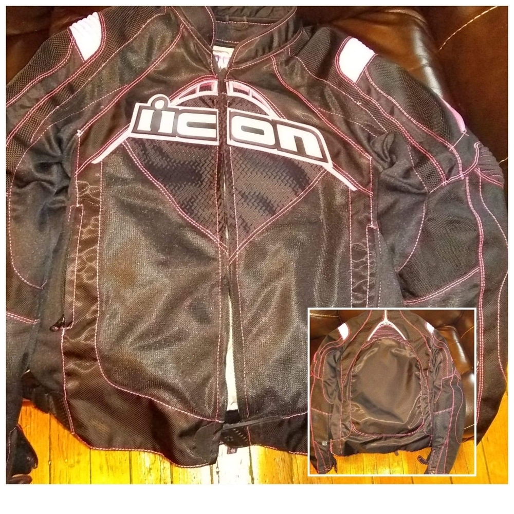 Icon female motorcycle jacket ...size medium